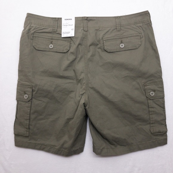 Sonoma Cargo Shorts Mens Size 42 Green The Everyday Short New - Picture 2 of 10